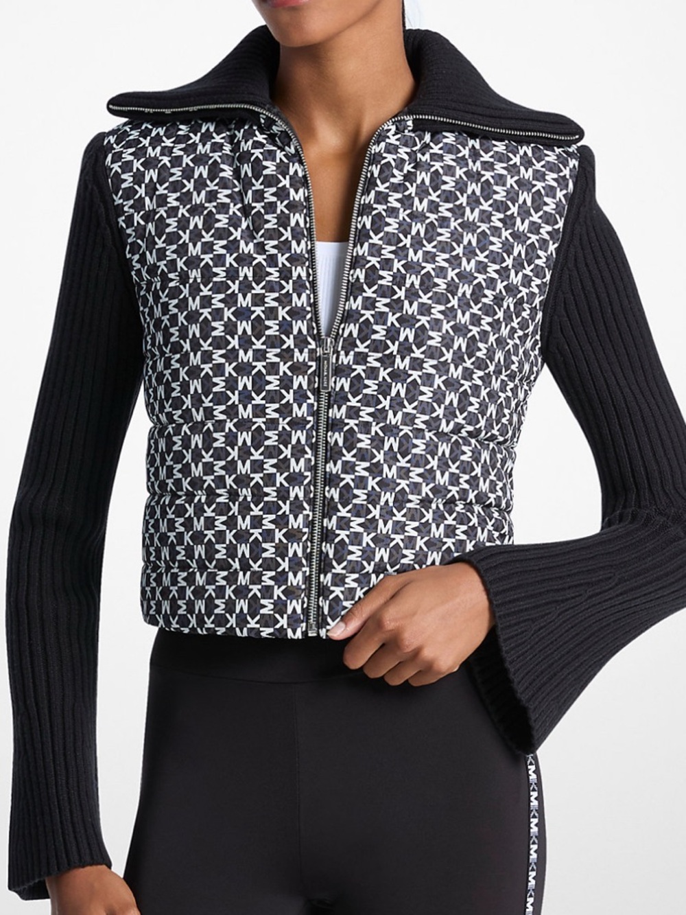 Michael Kors Black Text Print on White Tag